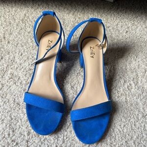Royal blue heels